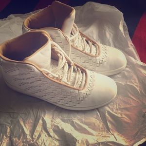 Jordan Shine white/white-vachetta tan